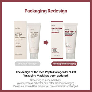Nacific Rice Pepta Collagen Peel-Off Wrapping Mask 70g