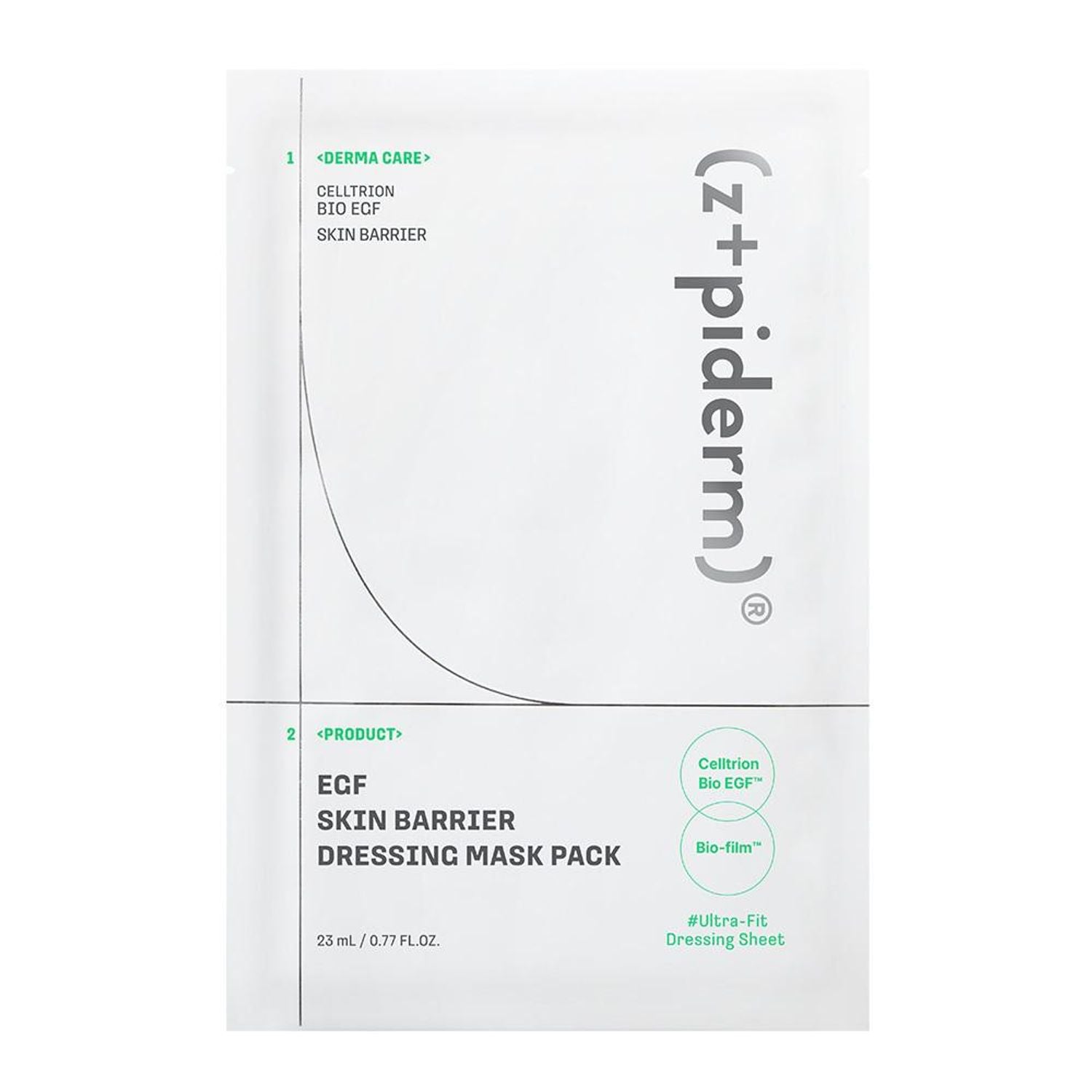 Zipiderm EGF Skin Barrier Dressing Mask Pack 23ml (1copë)