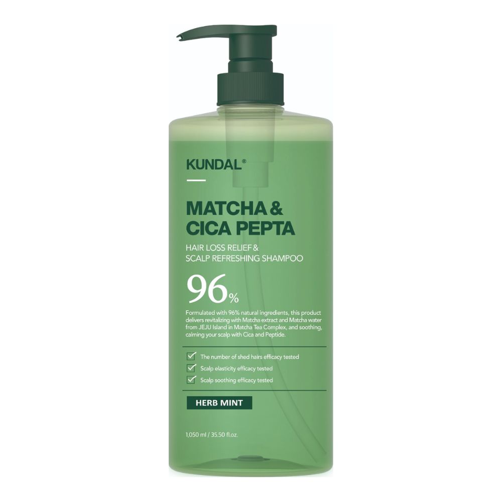 Kundal Matcha & Cica Pepta Hair Loss Relief & Scalp Refreshing Shampoo