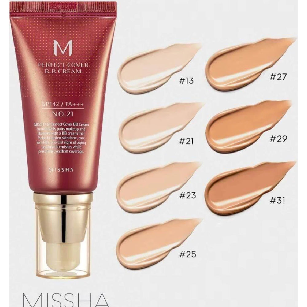 Missha M Perfect Cover BB Cream SPF 42 PA+++ - 20ml 13 Bright Beige