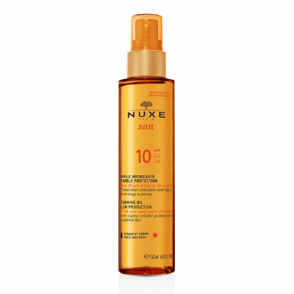 NUXE SUN TANNING OIL LOW PROTECTION SPF 10