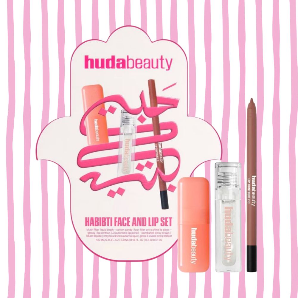 Huda Beauty Habibti Face And Lip Set