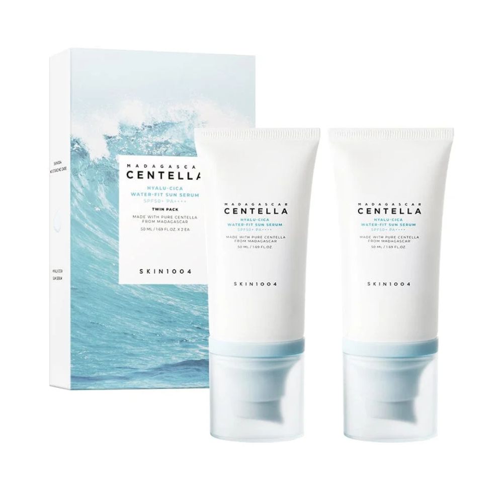 SKIN1004 Madagascar Centella Hyalu-Cica Water-Fit Sun Serum Twin Pack