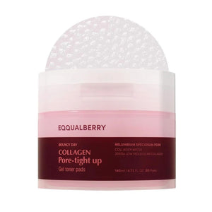 Eqqualberry Collagen Pore-Tight Up Gel Toner Pads