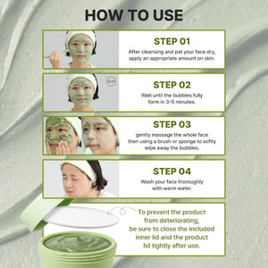 P.CALM Holy Basil Bubble Deep Mask