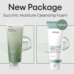 Anua Heartleaf Succinic Moisture Cleansing Foam