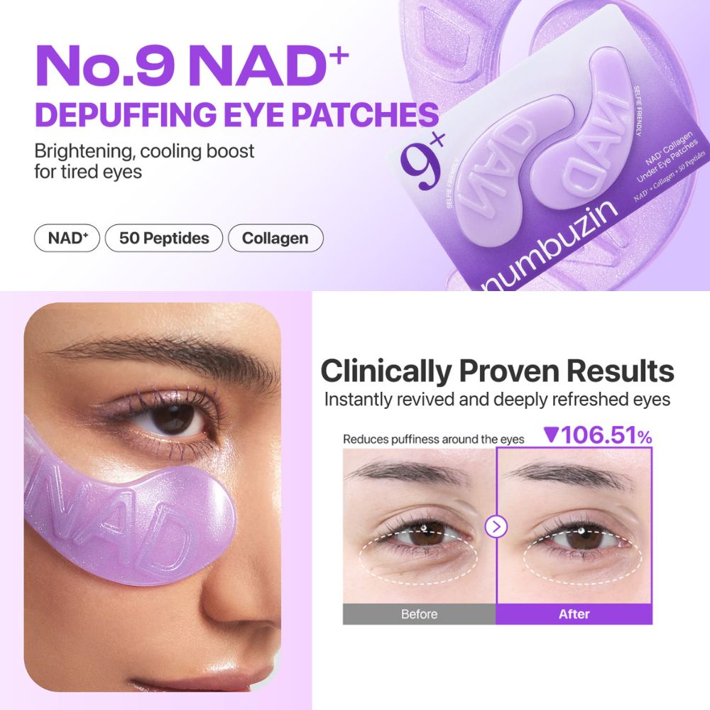 Numbuzin No.9 NAD+ Collagen Under Eye Patches - 5 copë