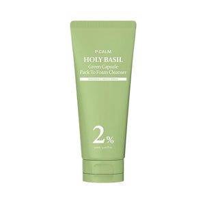 P.CALM Holy Basil Green Capsule Pack To Foam Cleanser 120ml