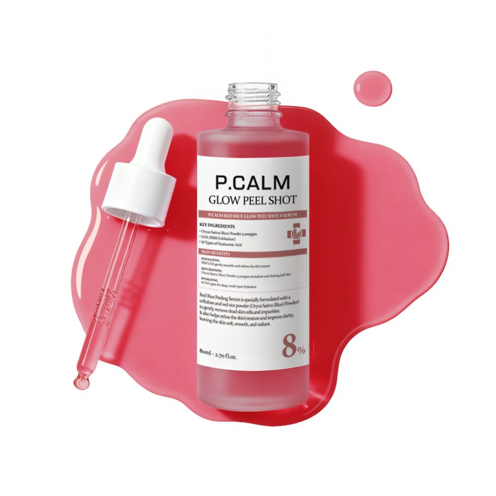 P.CALM Red Rice Glow Peel Shot 8 Serum 80ml