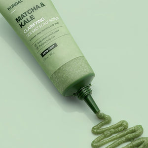 KUNDAL Matcha & Kale Clarifying Sea Salt Scalp Scrub - Herb Mint