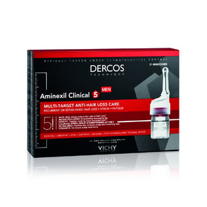 Vichy Dercos Aminexil Clinical 5 Anti-Hair Loss Ampoules Men x21