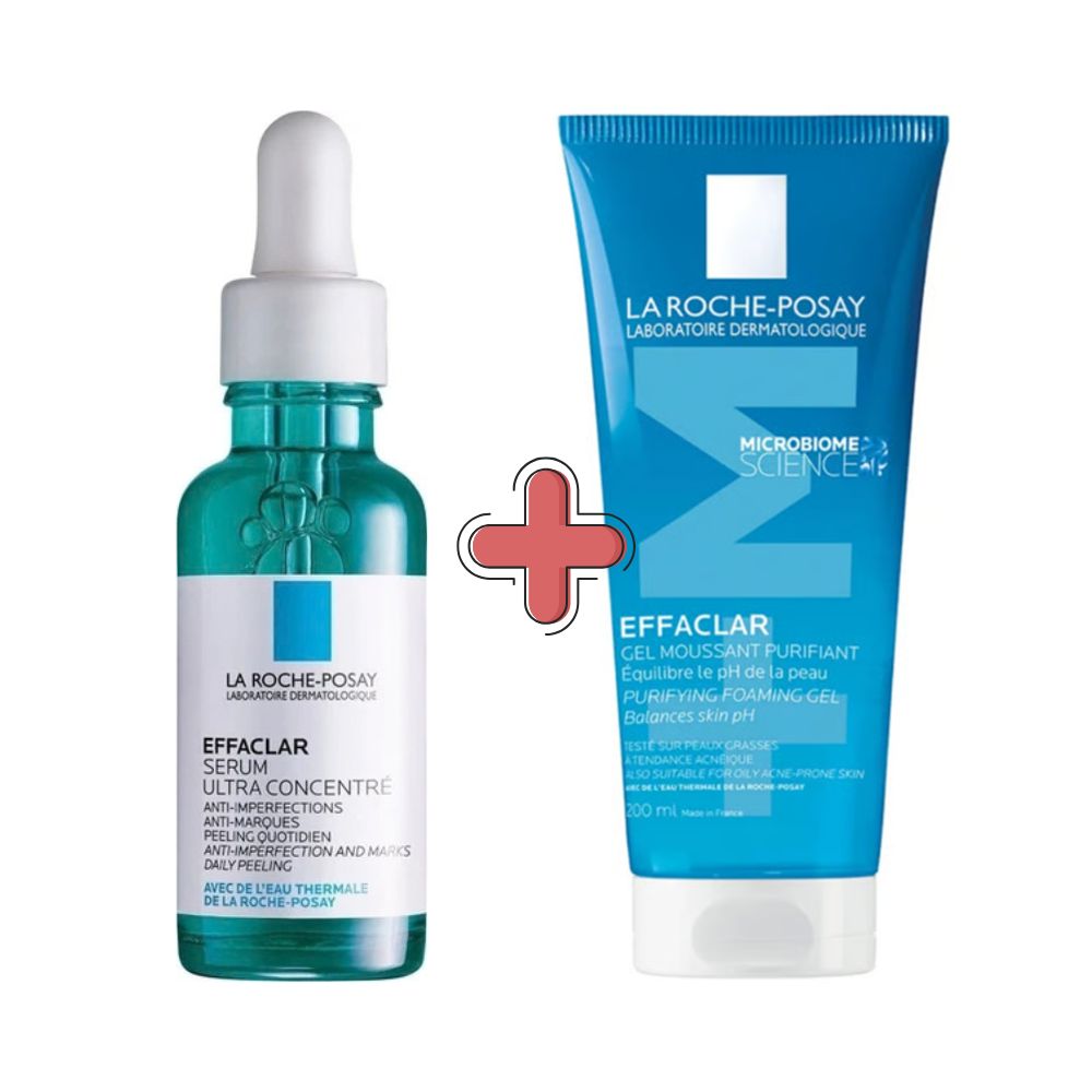 1+1 La Roche Posay Effaclar Purifying Foaming Gel + Effaclar Serum