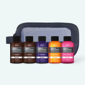 Kundal Honey & Macadamia White Musk Travel Set - Body & Hair