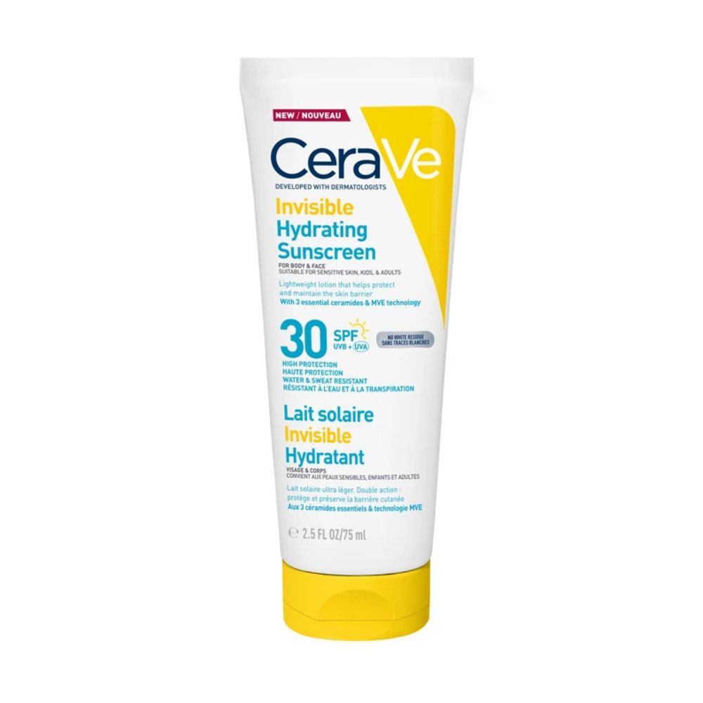 CeraVe Invisible Hydrating Sunscreen For Face & Body SPF30+ - 75