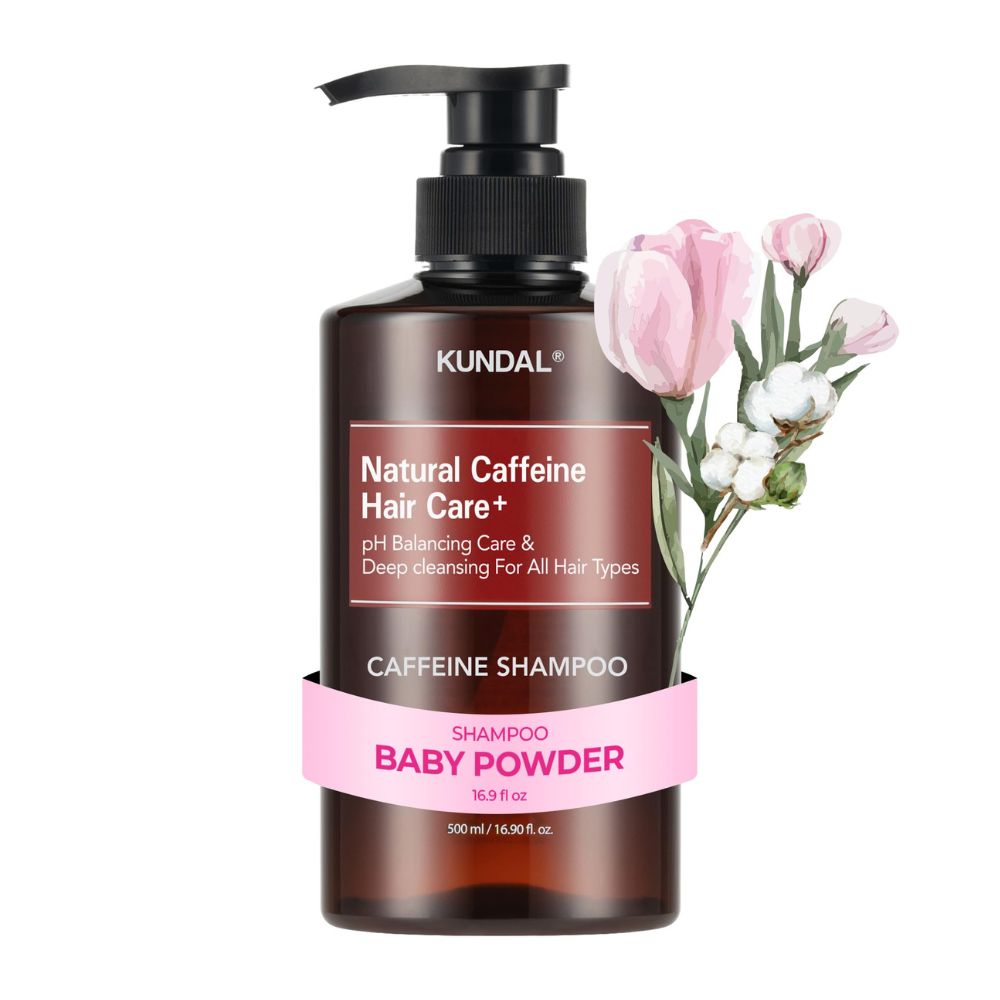Kundal Anti Hair Loss & Caffeine Shampoo 500ml - Baby Powder