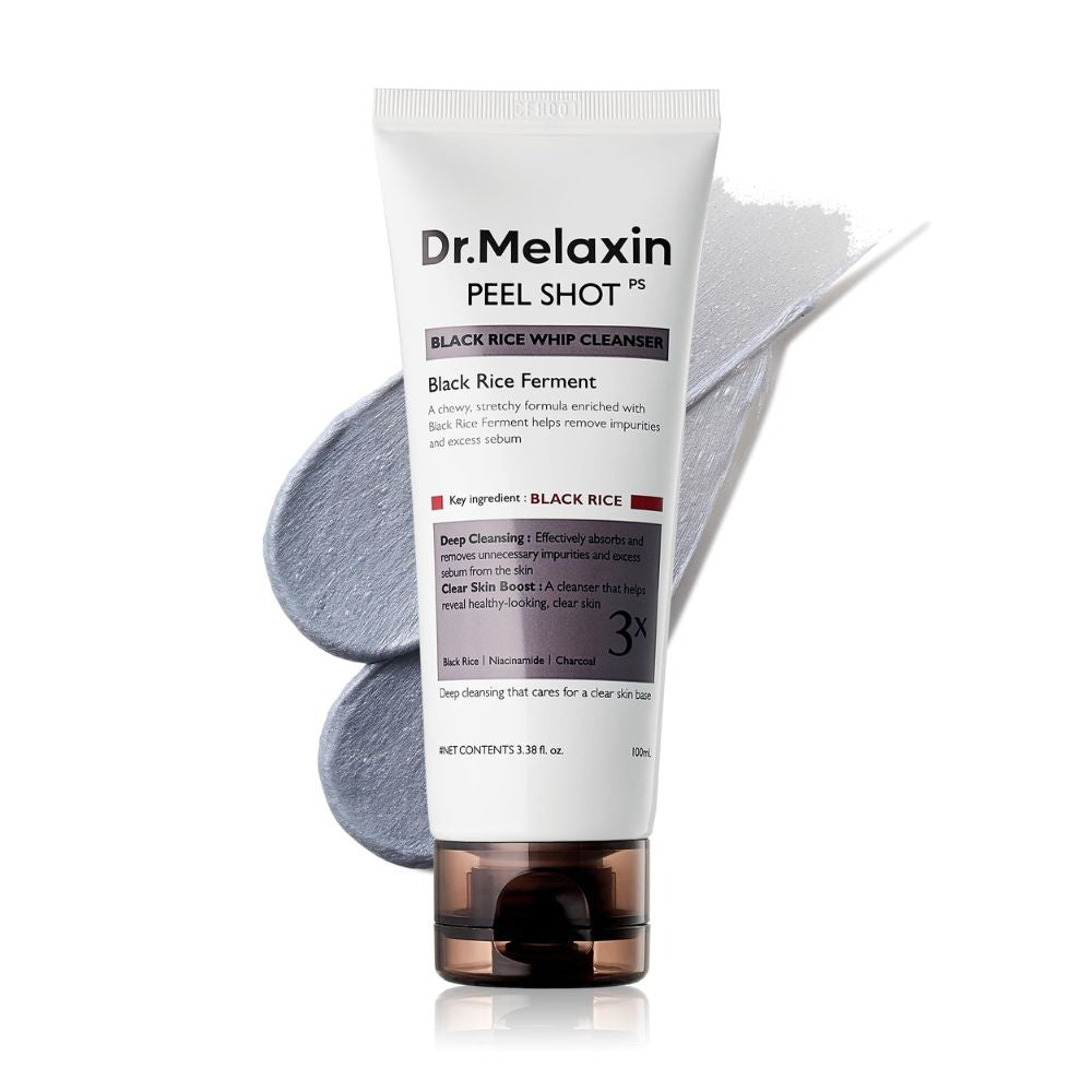 Dr. Melaxin Peel Shot Black Rice Whip Cleanser