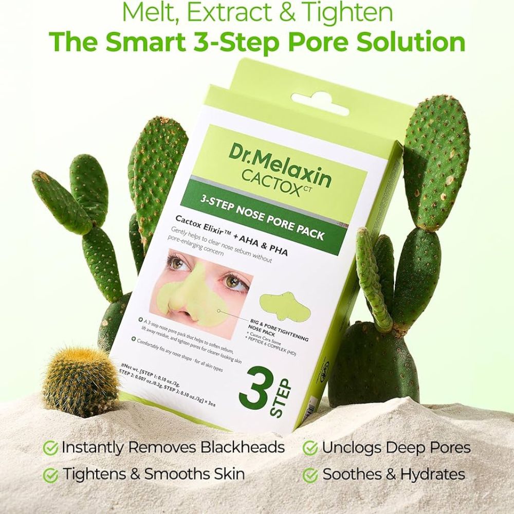 Dr. Melaxin Cactox 3-Step Nose Pore Pack (3 copë)