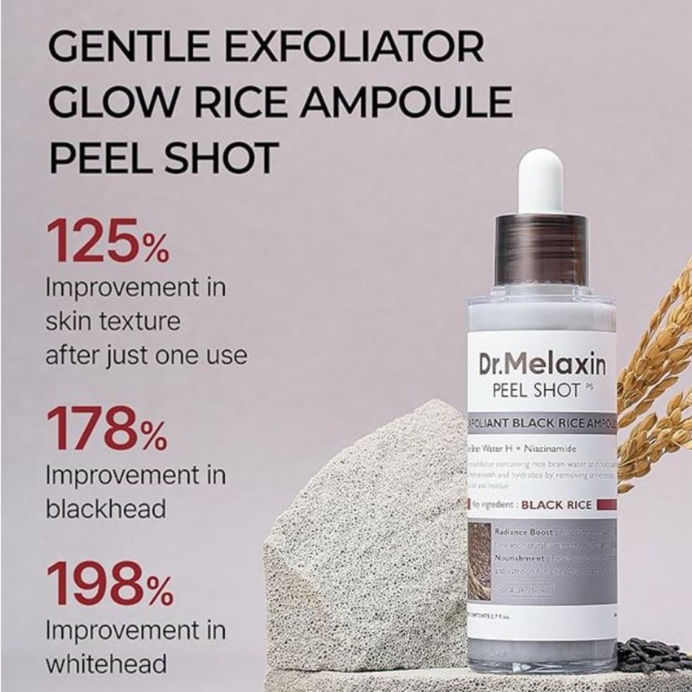 Dr.Melaxin Peel Shot Exfoliant Black Rice Ampoule 80ml