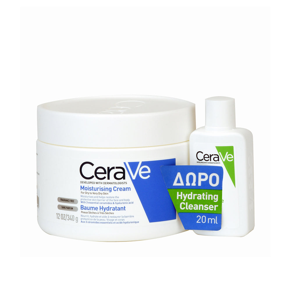 CeraVe Moisturizing Cream + CeraVe Hydrating Cleanser sample
