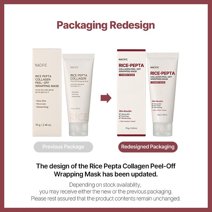 Nacific Rice Pepta Collagen Peel-Off Wrapping Mask 70g