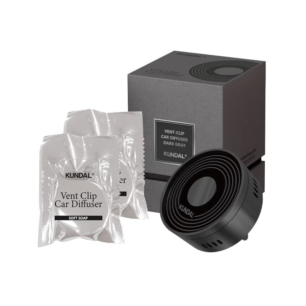 Kundal Vent Clip Car Diffuser 2EA Dark Grey Edition - Black Cherry