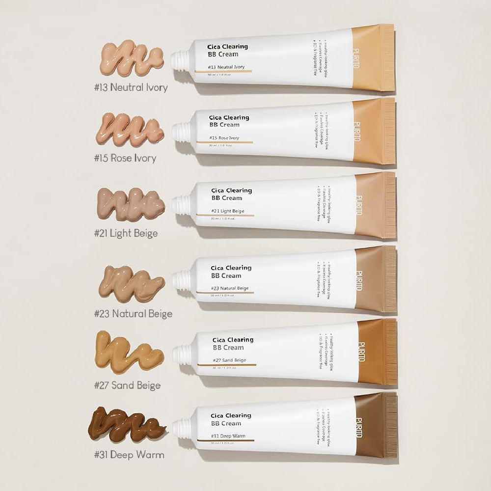 Purito Cica Clearing BB Cream - #15 Rose Ivory