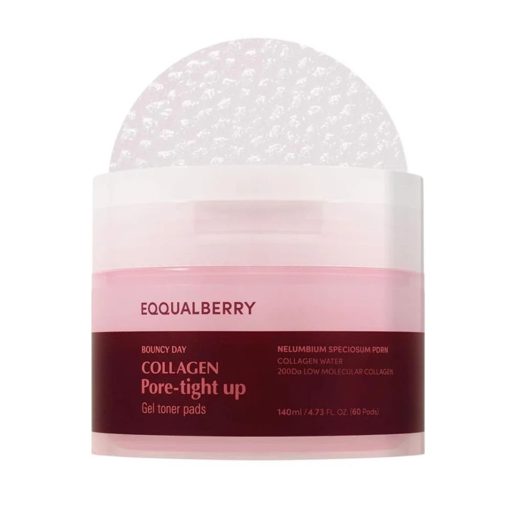 Eqqualberry Collagen Pore-Tight Up Gel Toner Pads