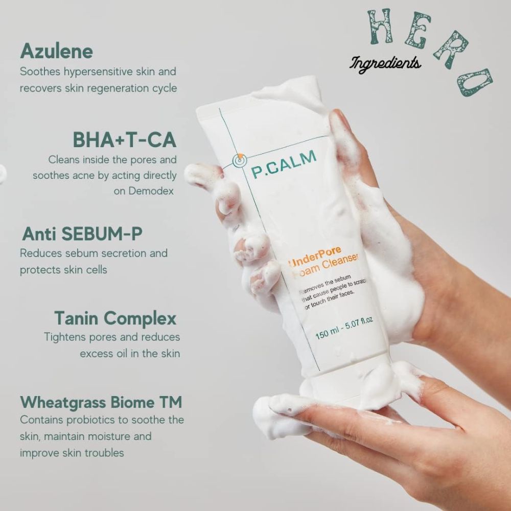 P.CALM UnderPore Foam Cleanser 150ml
