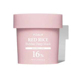P.CALM Red Rice TXA Bubble Deep Mask 90g