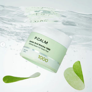P.Calm Azelaic Acid Matcha 1000 Calming Gauze Gel Toner Pad