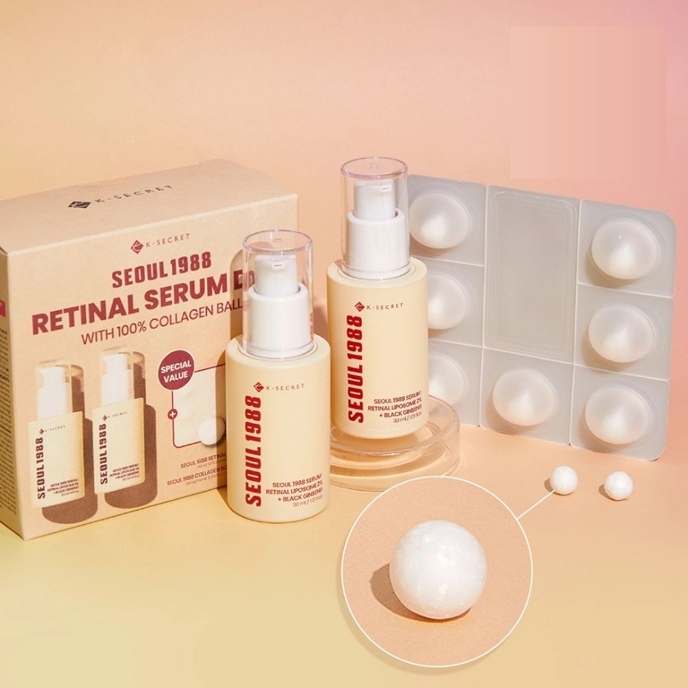 Ksecret - Seoul 1988 Retinal Black Ginseng Serum Double Set