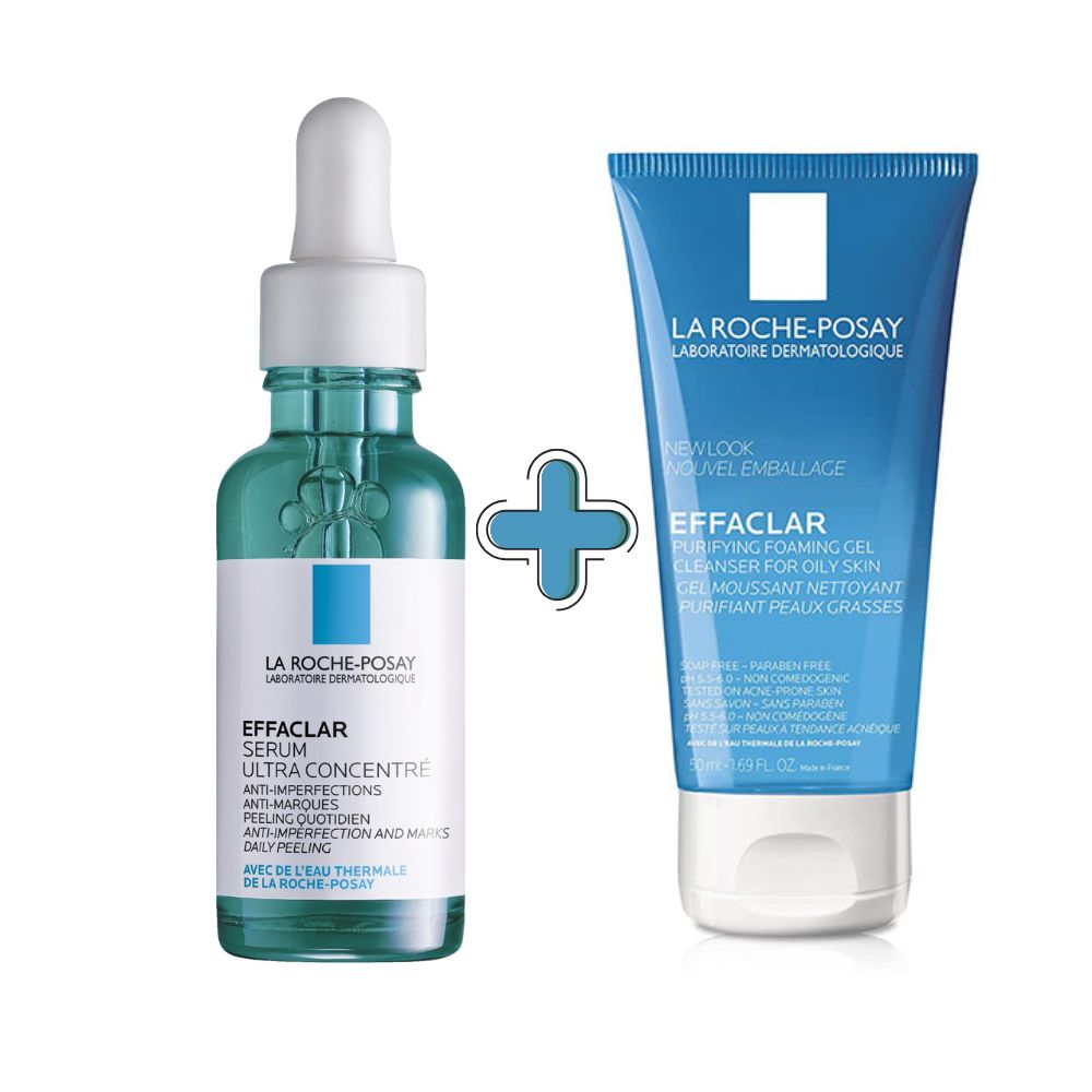 La Roche Posay Effaclar Serum 30ml + Effaclar Foaming Gel 50ml Set