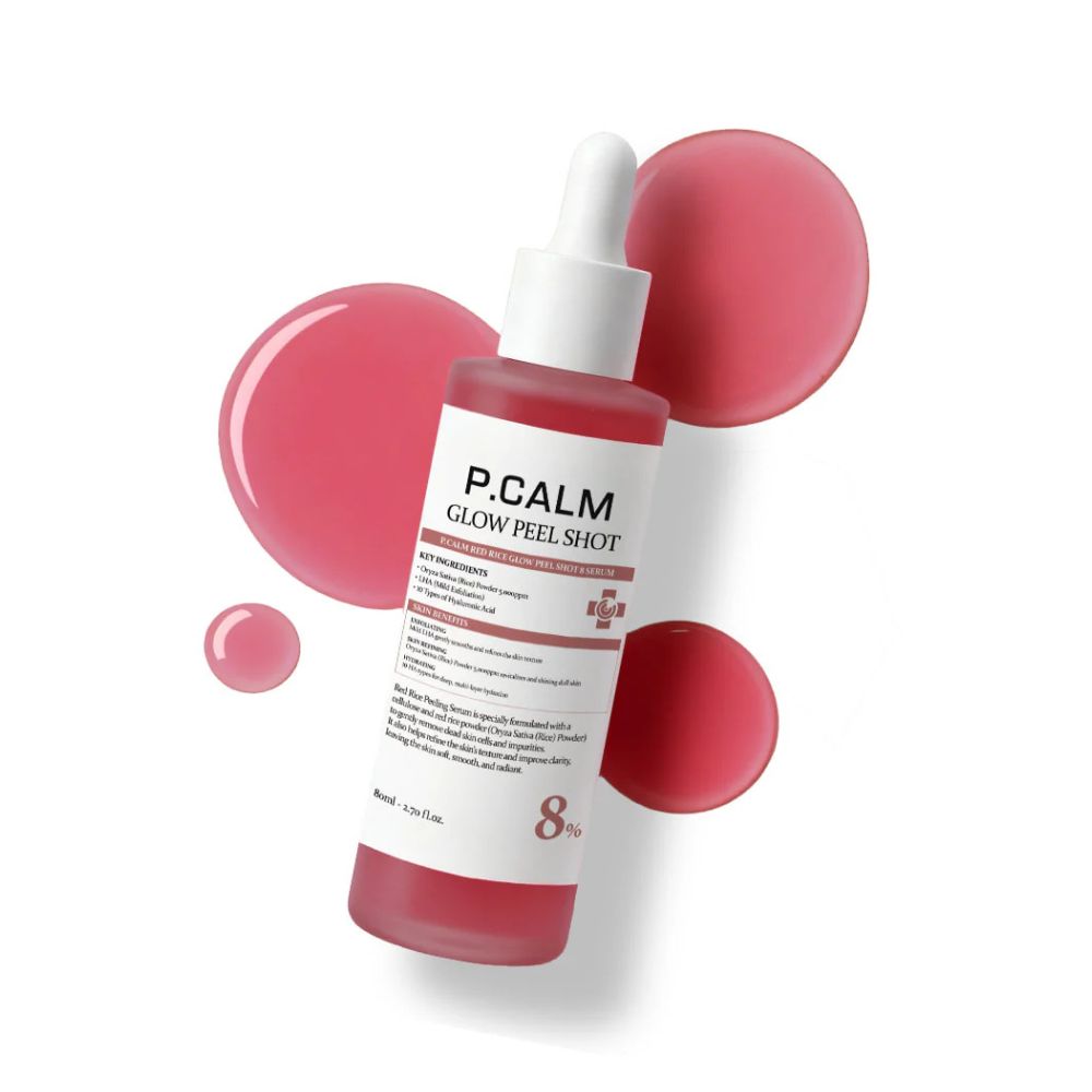 P.CALM Red Rice Glow Peel Shot 8 Serum 80ml
