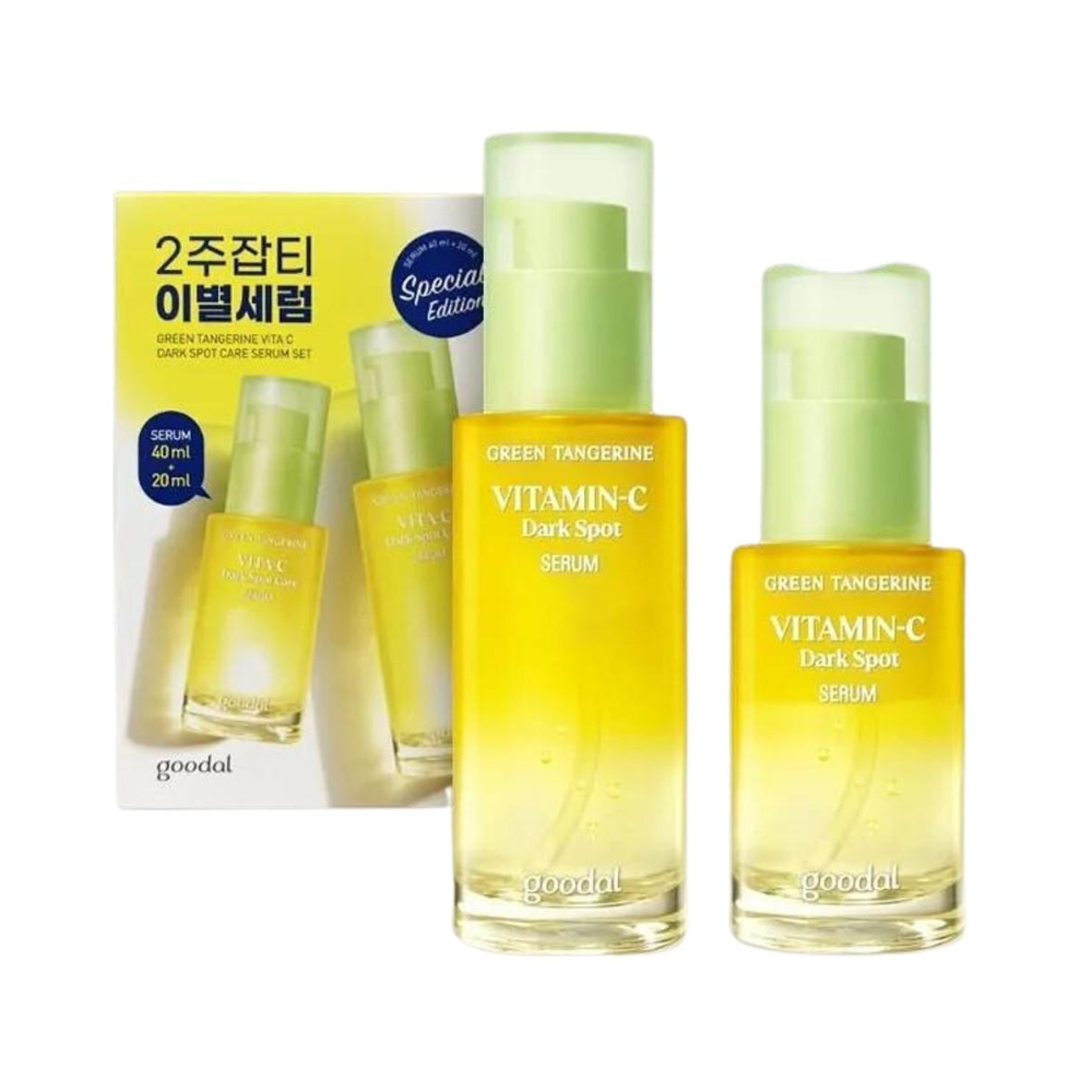 Goodal Green Tangerine Vita C Dark Spot Care Serum Set 40ml+20ml