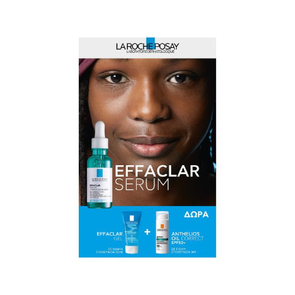 La Roche Posay Promo Effaclar Serum Ultra Concentrated 30ml & Effaclar Foaming Gel 50ml & Anthelios Oil Correct SPF50+ 3ml