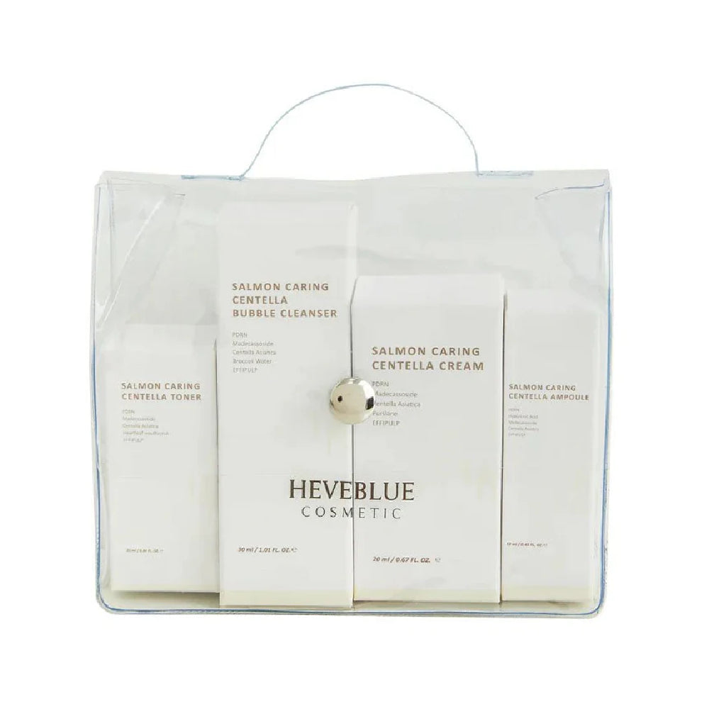 Heveblue - Salmon Caring Centella Special Travel Kit Bag Set