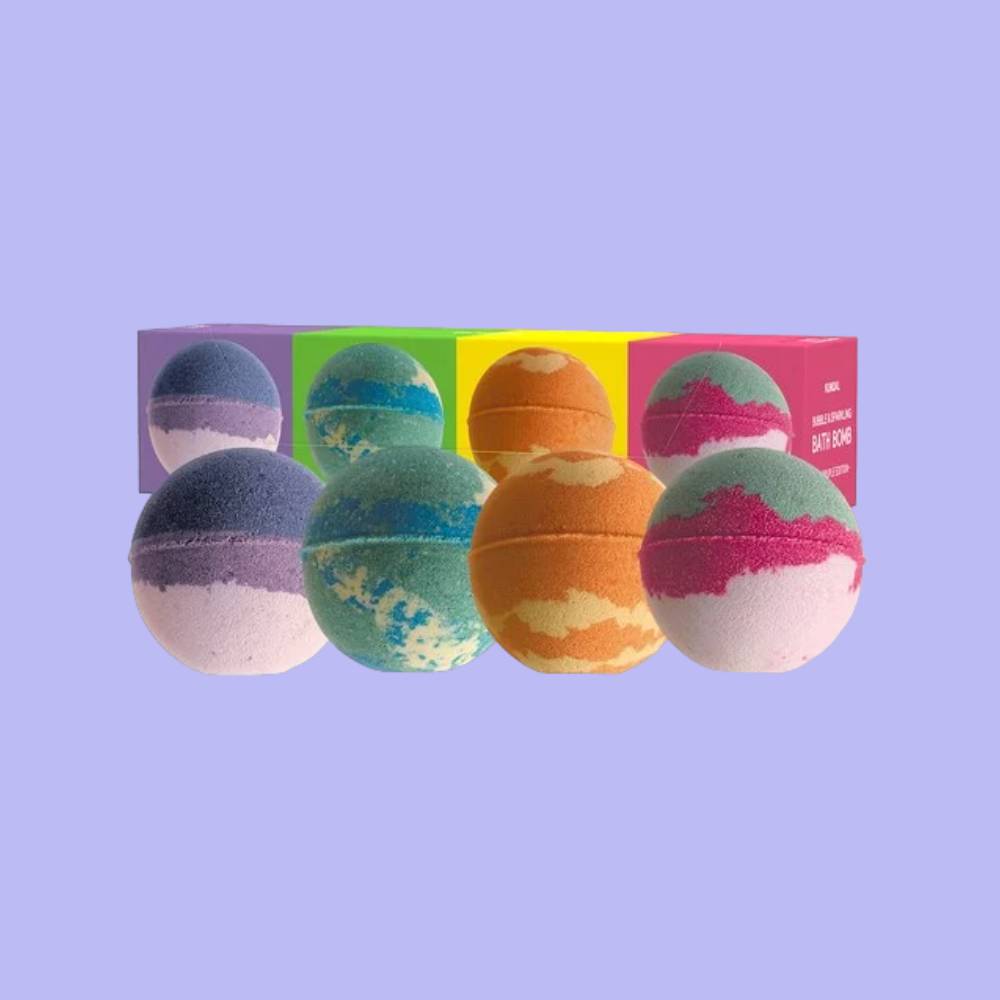 KUNDAL Bath Bomb Space Collection Set of 4 200g