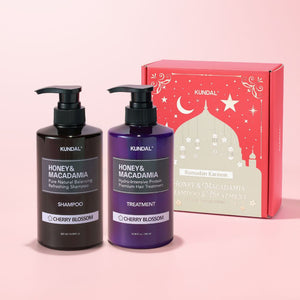 Kundal Honey & Macadamia Ramadan Limited Edition Set - Cherry Blossom 500ml