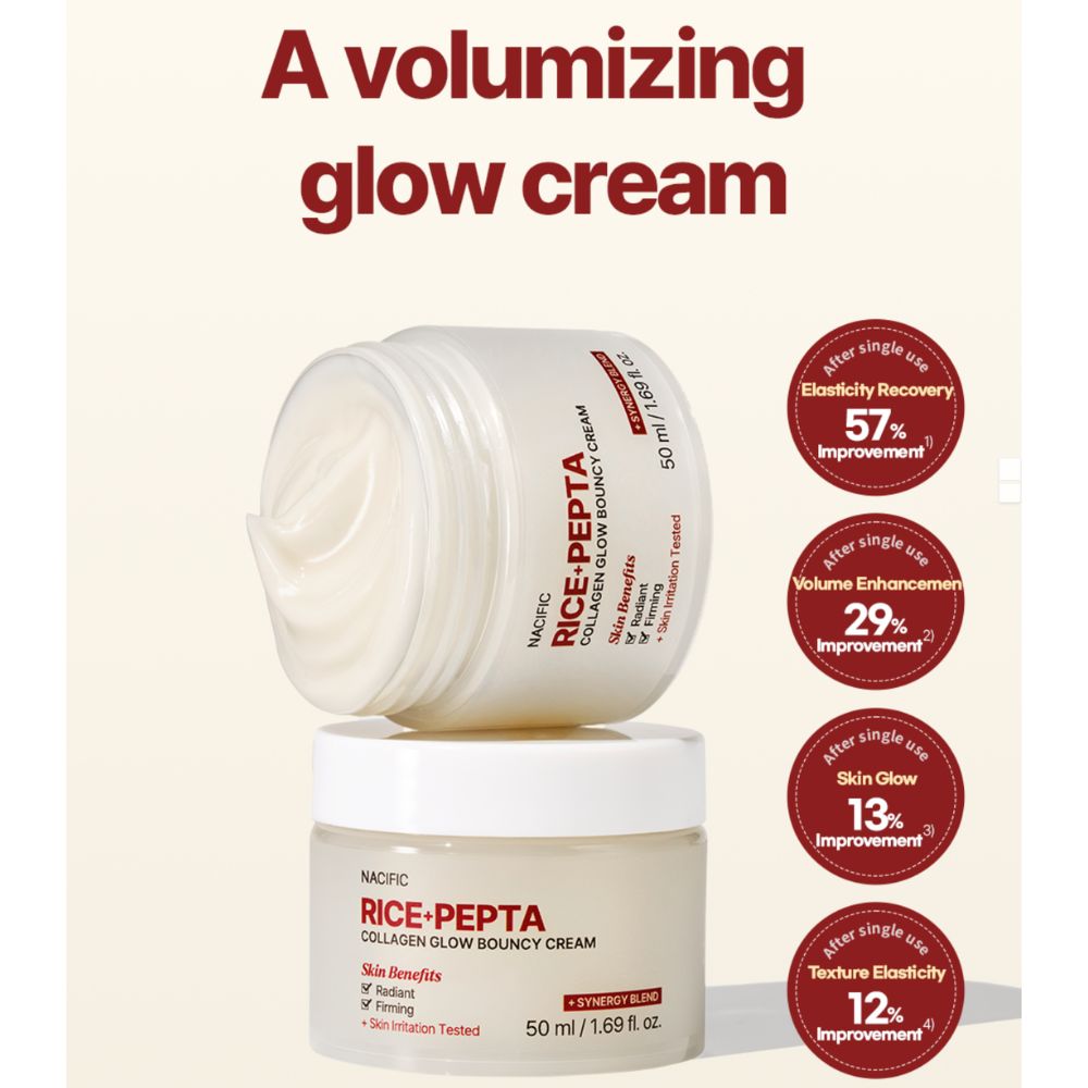 Nacific Rice Pepta Collagen Glow Bouncy Cream 50ml