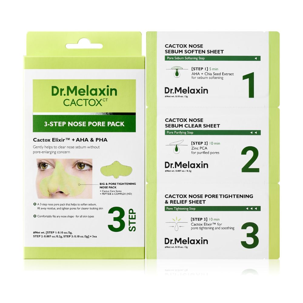 Dr. Melaxin Cactox 3-Step Nose Pore Pack (3 copë)