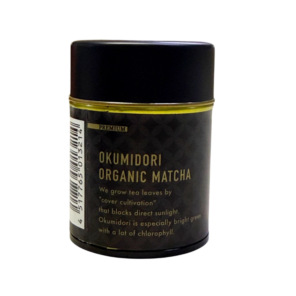 Ceremonial Grade Organic Matcha Premium- OKUMIDORI (30g Tin)